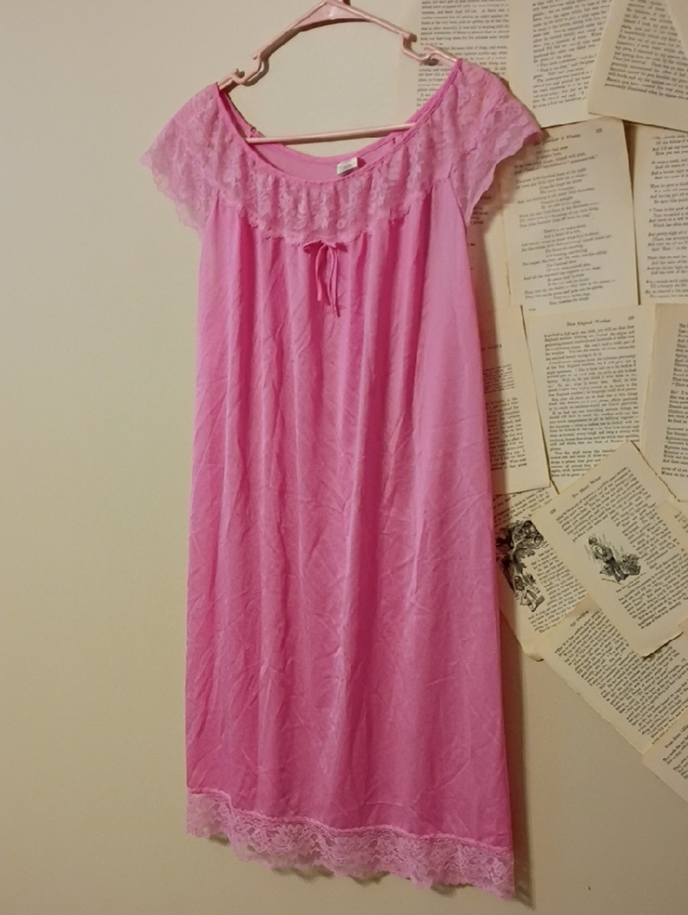 Vintage Bubblegum Pink Nightgown